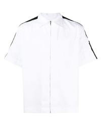 Camicia a maniche corte ricamata bianca di Givenchy