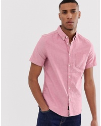 Camicia a maniche corte rosa di Burton Menswear