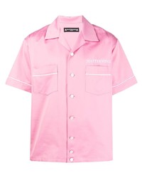 Camicia a maniche corte rosa di Mastermind Japan