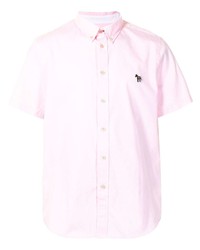 Camicia a maniche corte rosa di PS Paul Smith