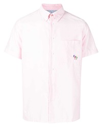 Camicia a maniche corte rosa di PS Paul Smith