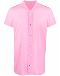 Camicia a maniche corte rosa di Rick Owens