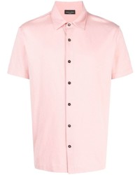 Camicia a maniche corte rosa di Roberto Collina