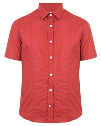 Camicia a maniche corte rossa di Cerruti 1881