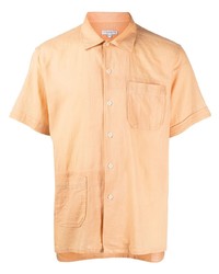 Camicia a maniche corte stampata arancione di Engineered Garments