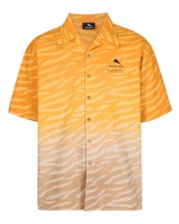 Camicia a maniche corte stampata arancione di Mauna Kea