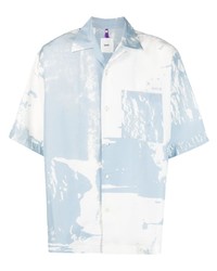 Camicia a maniche corte stampata azzurra di Oamc