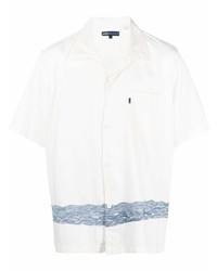 Camicia a maniche corte stampata bianca e blu di Levi's