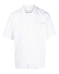 Camicia a maniche corte stampata bianca di Calvin Klein Jeans