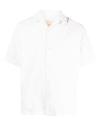 Camicia a maniche corte stampata bianca di Costumein