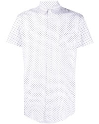 Camicia a maniche corte stampata bianca di Daniele Alessandrini