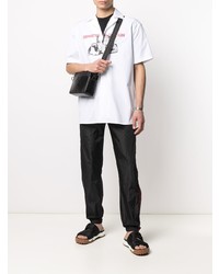 Camicia a maniche corte stampata bianca di Off-White