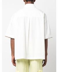 Camicia a maniche corte stampata bianca di Bonsai