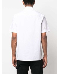 Camicia a maniche corte stampata bianca di Helmut Lang