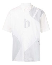 Camicia a maniche corte stampata bianca di Post Archive Faction