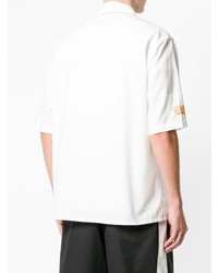 Camicia a maniche corte stampata bianca di Ami Paris