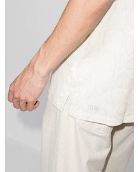 Camicia a maniche corte stampata bianca di Ksubi