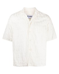 Camicia a maniche corte stampata bianca di Sunnei