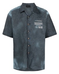 Camicia a maniche corte stampata blu scuro di Mauna Kea