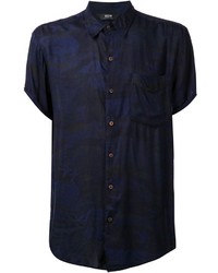 Camicia a maniche corte stampata blu scuro di Neuw