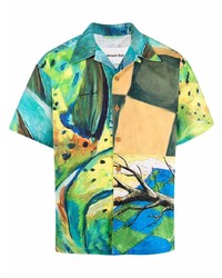 Camicia a maniche corte stampata multicolore di Andersson Bell