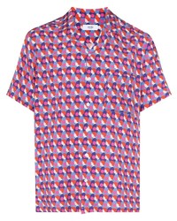 Camicia a maniche corte stampata multicolore di arrels