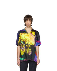 Camicia a maniche corte stampata multicolore di Dries Van Noten