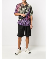 Camicia a maniche corte stampata multicolore di Mauna Kea