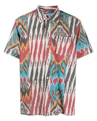Camicia a maniche corte stampata multicolore di Engineered Garments