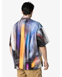 Camicia a maniche corte stampata multicolore di Heron Preston