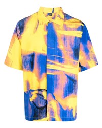 Camicia a maniche corte stampata multicolore di McQ