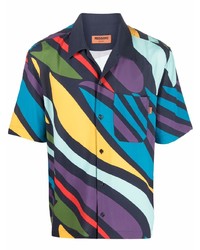 Camicia a maniche corte stampata multicolore di Missoni