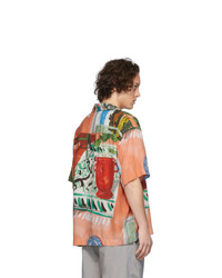 Camicia a maniche corte stampata multicolore di Jacquemus