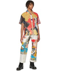 Camicia a maniche corte stampata multicolore di Bethany Williams