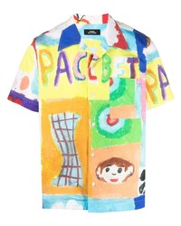 Camicia a maniche corte stampata multicolore di PACCBET