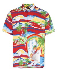Camicia a maniche corte stampata multicolore di Polo Ralph Lauren