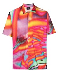 Camicia a maniche corte stampata multicolore di PS Paul Smith