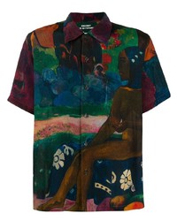Camicia a maniche corte stampata multicolore di Rassvet