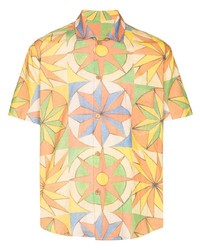 Camicia a maniche corte stampata multicolore di The Elder Statesman