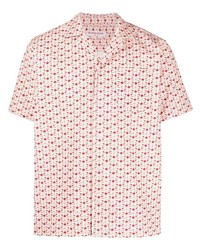 Camicia a maniche corte stampata rosa di Orlebar Brown