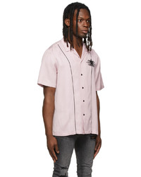 Camicia a maniche corte stampata rosa di Ksubi