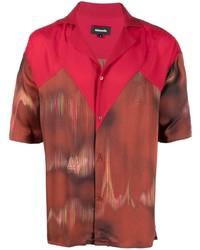 Camicia a maniche corte stampata rossa di Ahluwalia
