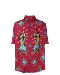 Camicia a maniche corte stampata rossa di Mauna Kea