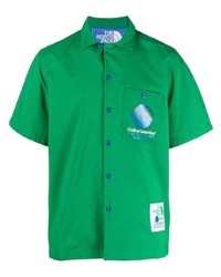 Camicia a maniche corte stampata verde di The North Face