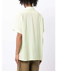 Camicia a maniche corte verde menta di Engineered Garments