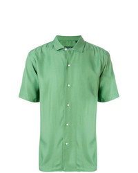 Camicia a maniche corte verde menta di Gitman Vintage