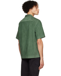Camicia a maniche corte verde oliva di Paul Smith