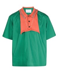 Camicia a maniche corte verde di Kolor