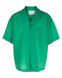 Camicia a maniche corte verde di Kolor