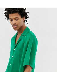Camicia a maniche corte verde di Reclaimed Vintage